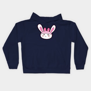 Pink Girly Bunny Kids Hoodie